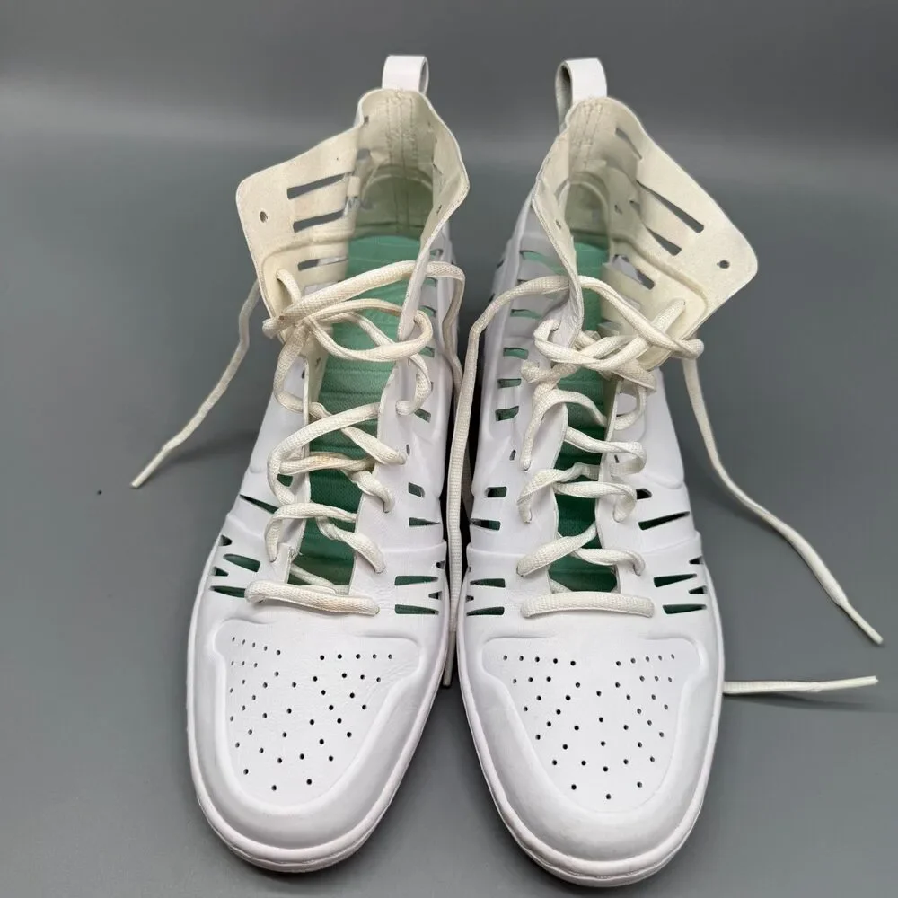 Nike Joli Dunk Sky Hi Hidden Wedge Women's 9.5 White Sneakers Shoes Cut Out Heel